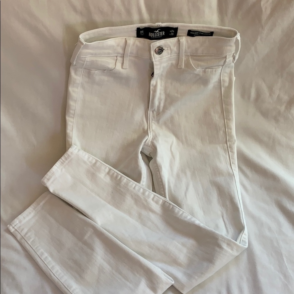Hollister hi rise jean legging white Sz 0S w24 L26